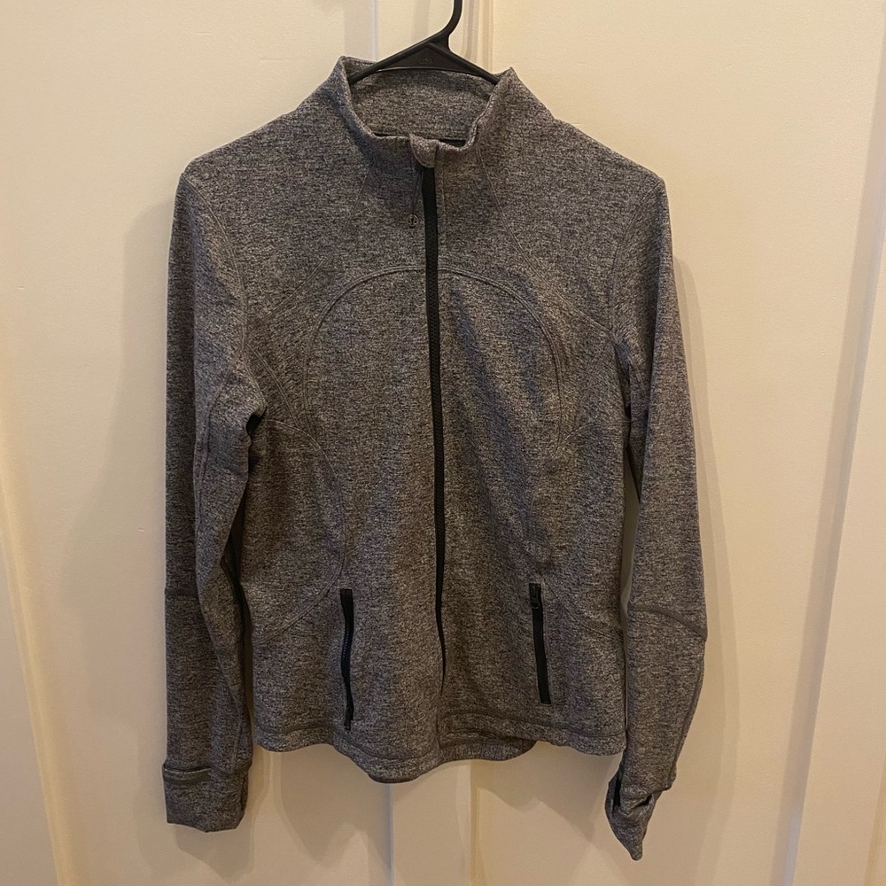 Lululemon define jacket size 10 heather grey, barely worn like new